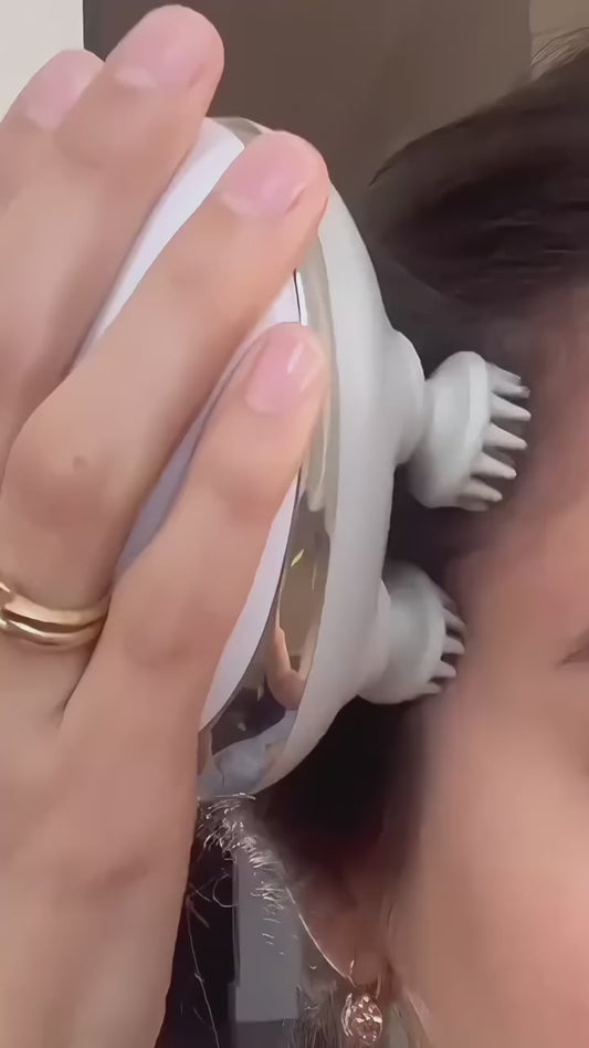 Rechargeable 3-Mode Scalp & Body Massager for Hair Growth, Headache Relief & Full-Body Relaxation
